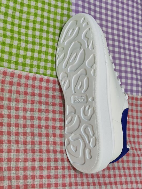 Alexander McQueen sneakers (white and blue)